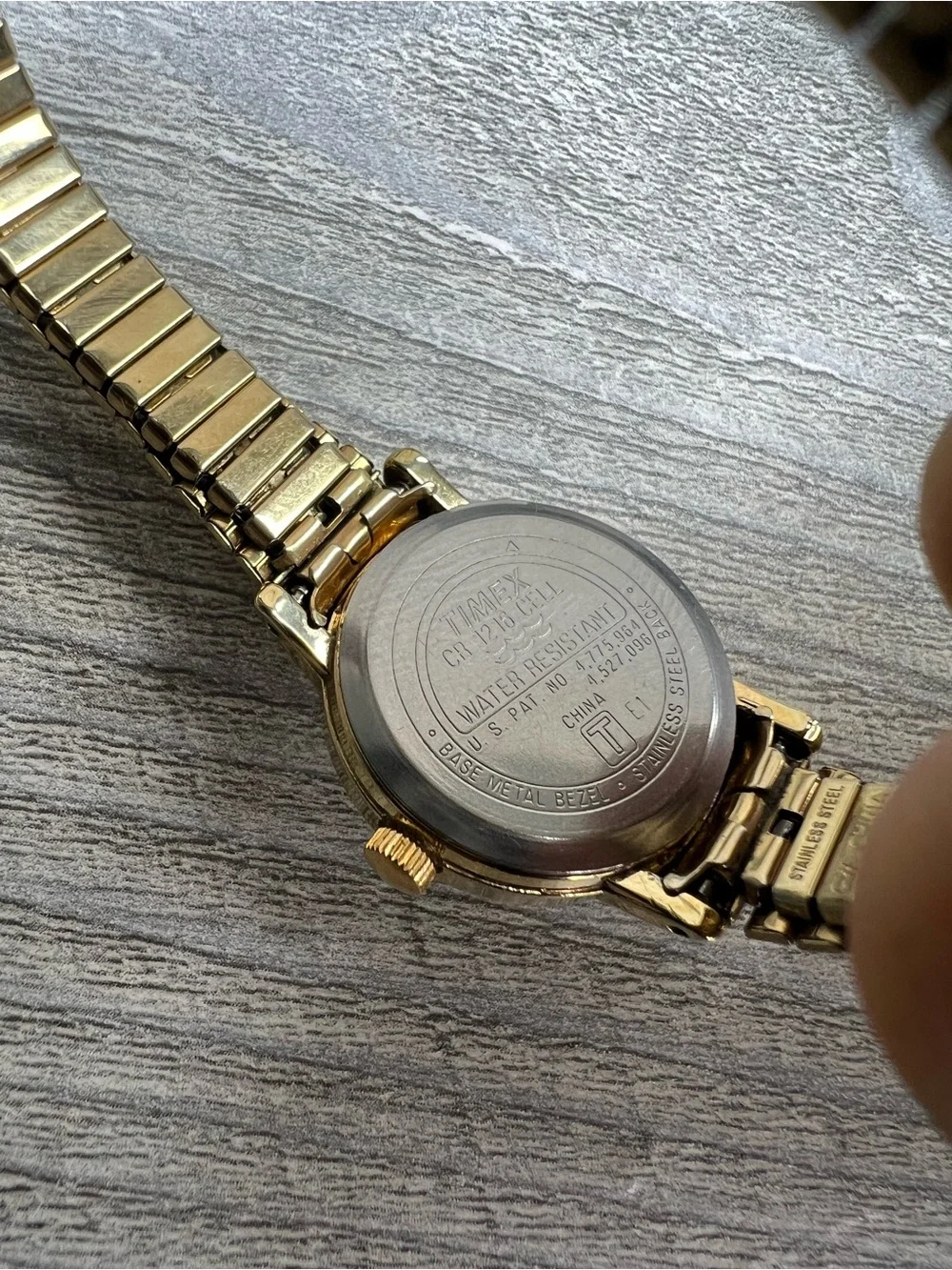 Timex indiglo Gold-Tone Women's Watch with White Dial